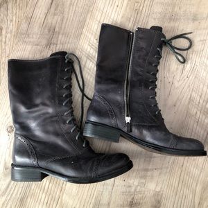 Vince Camuto mid calf Black zip up boots